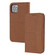 iPhone 14 Pro Max Woven Texture Leather Case  - Brown