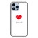iPhone 14 Pro Max Colorful Painted Glass Phone Case  - Red Heart