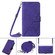 iPhone 14 Pro Max Crossbody 3D Embossed Flip Leather Phone Case  - Purple