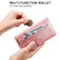 iPhone 14 Pro Max Fashion Calf Texture Zipper Horizontal Flip Leather Phone Case  - Rose Gold