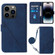 iPhone 14 Pro Max Crossbody 3D Embossed Flip Leather Phone Case  - Blue