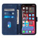 iPhone 14 Pro Max Crossbody 3D Embossed Flip Leather Phone Case  - Blue