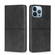 iPhone 14 Pro Max Cow Texture Magnetic Leather Phone Case  - Black
