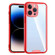 iPhone 14 Pro Max Acrylic + TPU Clear Protective Phone Case  - Red