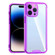 iPhone 14 Pro Max Acrylic + TPU Clear Protective Phone Case  - Purple