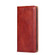 iPhone 14 Pro Max Gloss Oil Solid Color Magnetic Leather Phone Case  - Brown