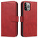 iPhone 14 Pro Max Calf Texture Buckle Flip Leather Phone Case  - Red