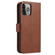 iPhone 14 Pro Max Calf Texture Buckle Flip Leather Phone Case  - Brown