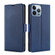 iPhone 14 Pro Max Ultra-thin Voltage Side Buckle Leather Phone Case  - Blue