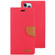 iPhone 14 Pro Max GOOSPERY CANVAS DIARY Canvas Texture Flip Leather Phone Case  - Red