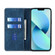 iPhone 14 Pro Max RFID Anti-theft Brush Magnetic Leather Phone Case  - Blue