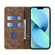 iPhone 14 Pro Max RFID Anti-theft Brush Magnetic Leather Phone Case  - Brown