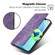 iPhone 14 Pro Max RFID Anti-theft Brush Magnetic Leather Phone Case  - Purple