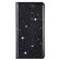 iPhone 14 Pro Max Ultrathin Glitter Magnetic Leather Case - Black