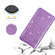 iPhone 14 Pro Max Ultrathin Glitter Magnetic Leather Case - Purple