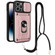 iPhone 14 Pro Max Lanyard Slide Camshield Card Phone Case  - Rose Gold
