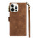 iPhone 14 Pro Max Zipper Multi-card Slots Horizontal Flip Leather Case - Brown