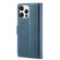 iPhone 14 Pro Max LC.IMEEKE Magnetic Buckle Leather Phone Case  - Blue