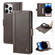 iPhone 14 Pro Max LC.IMEEKE Magnetic Buckle Leather Phone Case  - Coffee