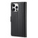 iPhone 14 Pro Max LC.IMEEKE Magnetic Buckle Leather Phone Case  - Black