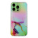 iPhone 14 Pro Max Laser Marble Pattern Clear TPU Shockproof Protective Case - Green