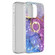 iPhone 14 Pro Max Ring Holder 2.0mm Airbag TPU Phone Case  - Blue Purple Marble