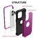 iPhone 14 Pro Max 3 in 1 Shockproof Phone Case  - Dark Purple