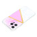 iPhone 14 Pro Max Stitching Marble TPU Phone Case - Pink