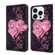 iPhone 14 Pro Crystal 3D Shockproof Protective Leather Phone Case - Lace Love