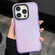 iPhone 14 Pro 2 in 1 Fluorescent Transparent TPU Phone Case - Purple