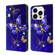 iPhone 14 Pro Crystal 3D Shockproof Protective Leather Phone Case - Diamond Butterfly