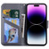 iPhone 14 Pro Cartoon Buckle Horizontal Flip Leather Phone Case - Grey
