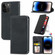 iPhone 14 Pro Retro Skin Feel Magnetic Flip Leather Phone Case - Black