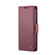 iPhone 14 Pro CaseMe 023 Butterfly Buckle Litchi Texture RFID Anti-theft Leather Phone Case - Wine Red