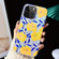 iPhone 14 Pro Electroplated Color Film TPU + PC Phone Case - Chrysanthemum