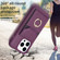 iPhone 14 Pro BF29 Organ Card Bag Ring Holder Phone Case - Dark Purple