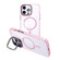 iPhone 14 Pro MagSafe Magnetic Invisible Holder Transparent Phone Case - Pink