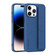 iPhone 14 Pro Skin Elastic Wrist Grip Back Cover Phone Case - Navy Blue