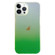 iPhone 14 Pro Double Sided IMD Laser Gradient PC Phone Case - Green