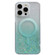 iPhone 14 Pro MagSafe Glitter Hybrid Clear TPU Phone Case - Green