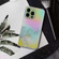 iPhone 14 Pro Laser Marble Pattern Clear TPU Shockproof Protective Case - Gray