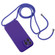 iPhone 14 Pro Crossbody Lanyard Liquid Silicone Case - Purple