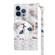 iPhone 14 Pro 3D Painted Leather Phone Case - Reflection White Cat