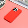 iPhone 14 Pro Solid Color Frosted Silicone Phone Case - Red