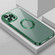 iPhone 14 Pro 9D Plated Lens Film Clear Phone Case - Alpine Green