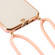 iPhone 14 Pro Electroplated Two-color TPU Phone Case with Lanyard - White