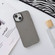 iPhone 14 Pro Glossy Metal Lens Frame PC Phone Case - Grey