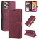 iPhone 14 Pro Skin Feel Anti-theft Brush Horizontal Flip Leather Phone Case - Red
