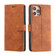 iPhone 14 Pro Skin Feel Anti-theft Brush Horizontal Flip Leather Phone Case - Brown