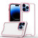 iPhone 14 Pro Armour Two-color TPU + PC Phone Case - White+Pink